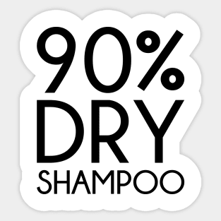 Dry Shampoo Sticker